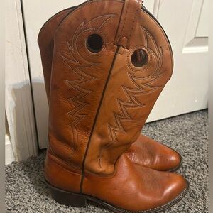 Acme brown leather cowboy boots men’s 9.5